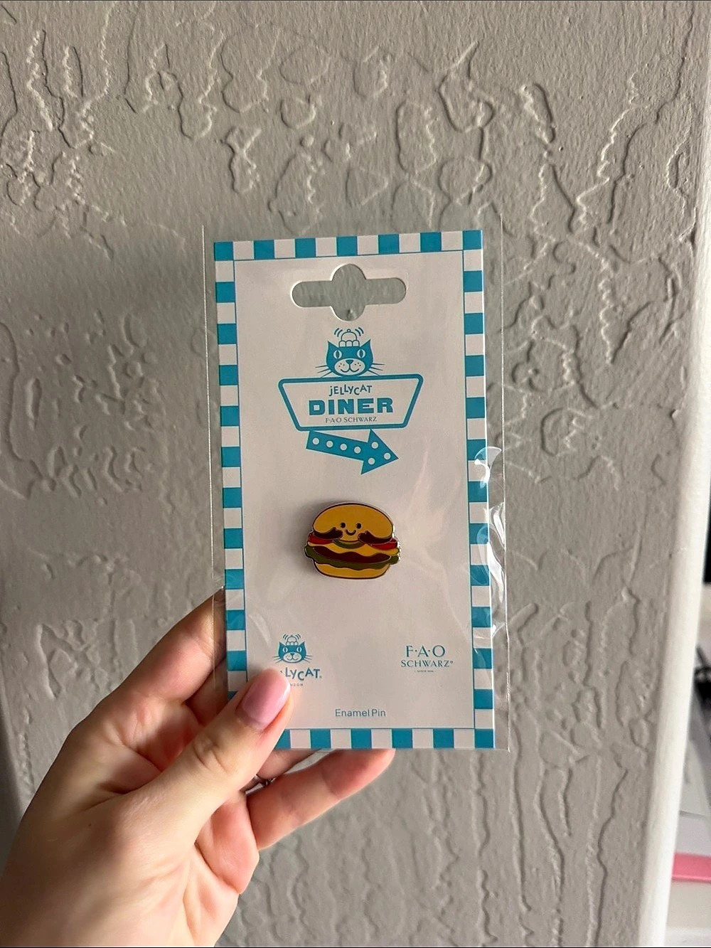 Jellycat Amuseable Burger Pin Burger Pin Yellow NWT